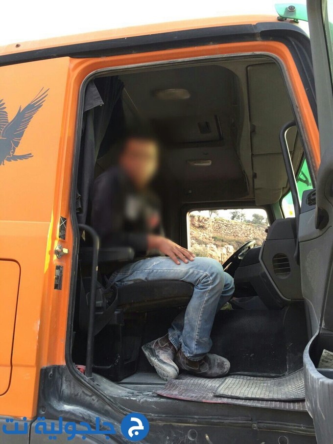 ضبط فتى فلسطيني 14 عاما وهو يقود شاحنة جاره